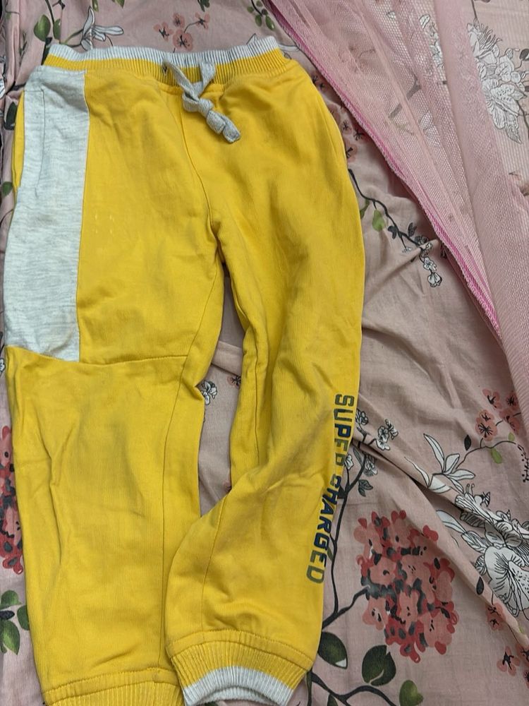 Yellow "Super Charged" Sweatpants