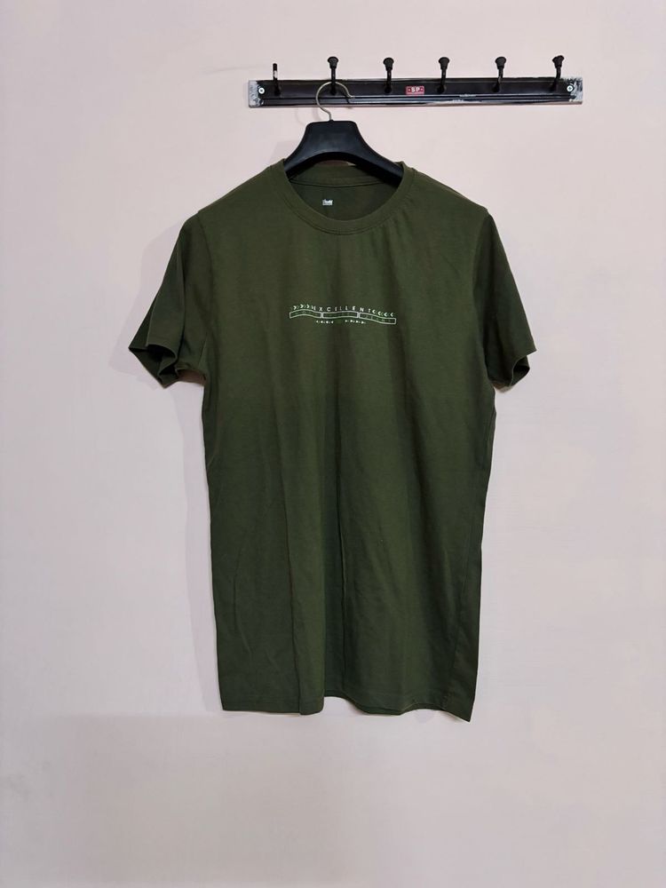 Olive Green Graphic Tee