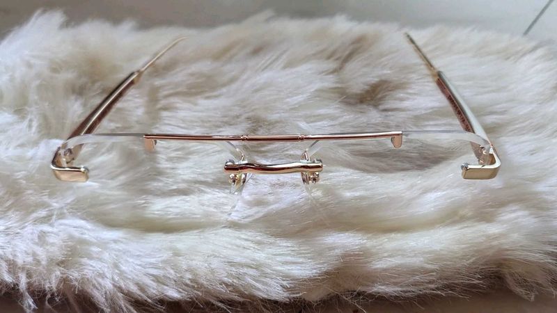 Btand New Rose Gold Rimless Glasses