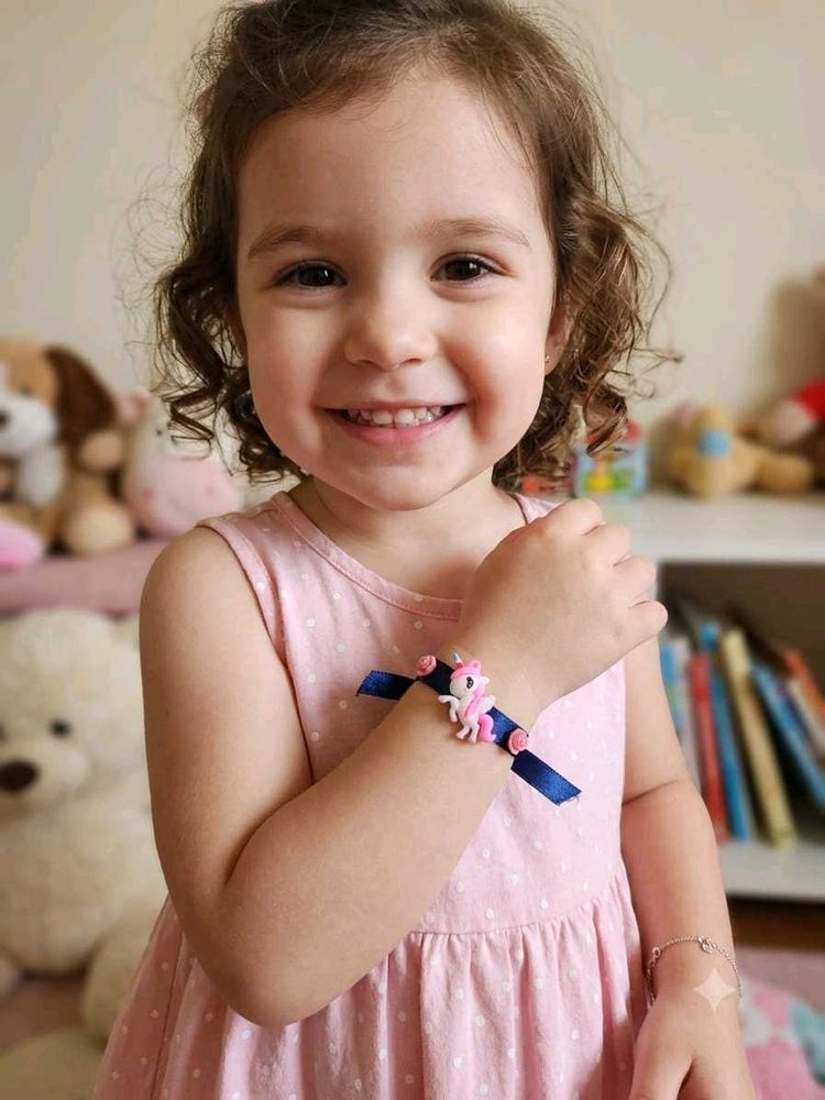 Cute Unicorn Bracelet or Rakhi for Kids
