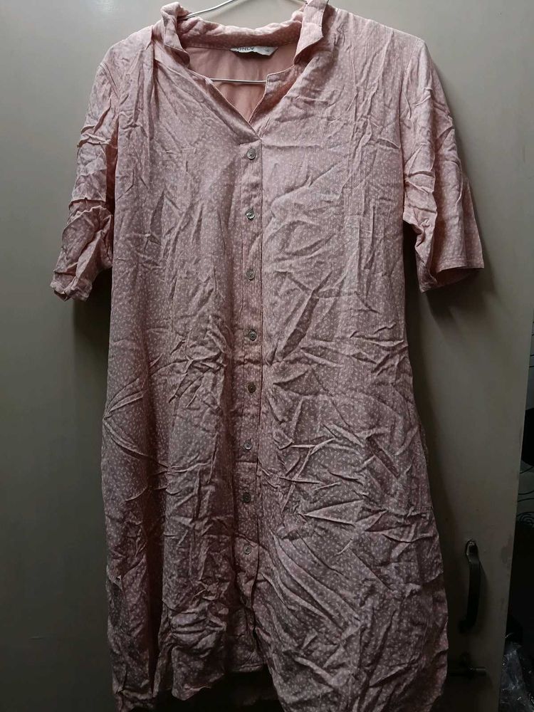 Pink Polka Dotted Dress