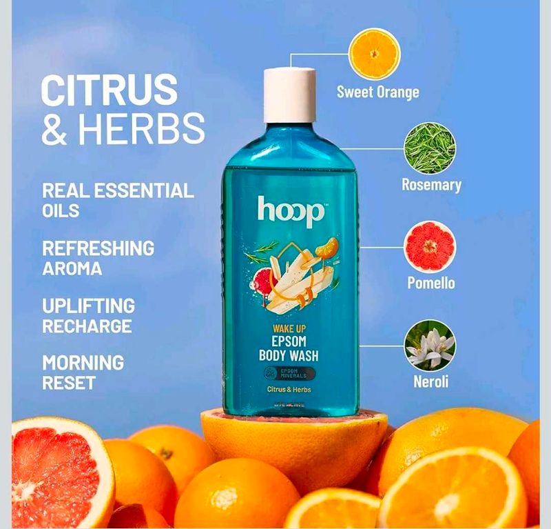 Hoop Wake Up Epsom Body Wash
