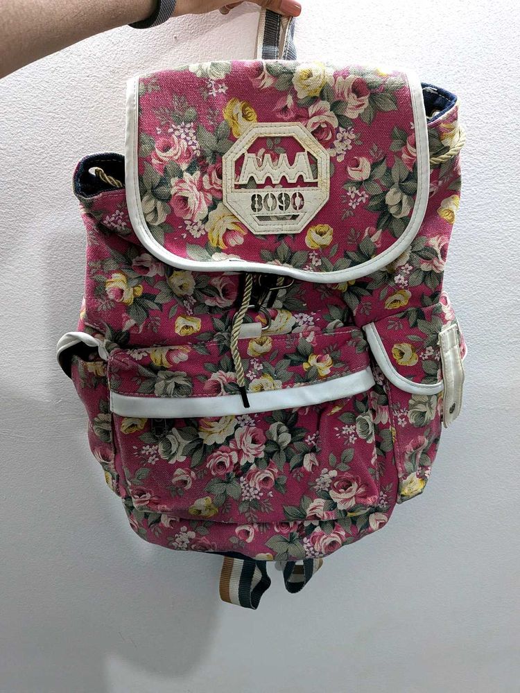 Floral Print Backpack