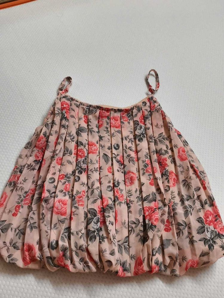 Floral Print Tie-Strap Top