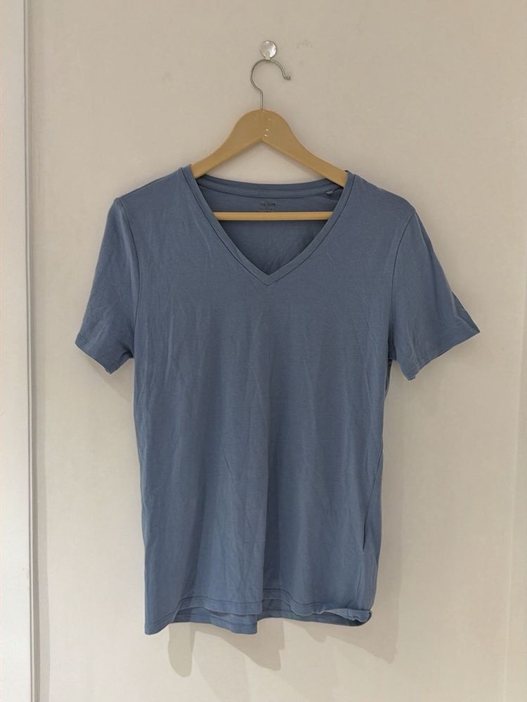 Blue V-Neck T-Shirt
