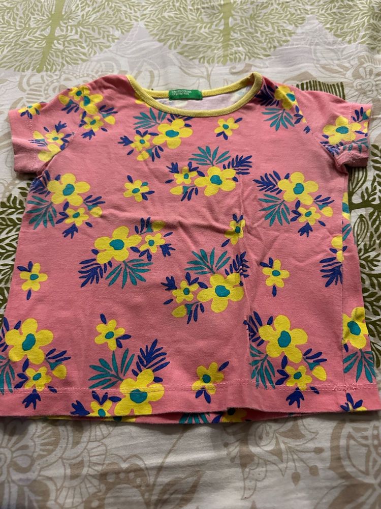 Cute Pink Floral T-Shirt