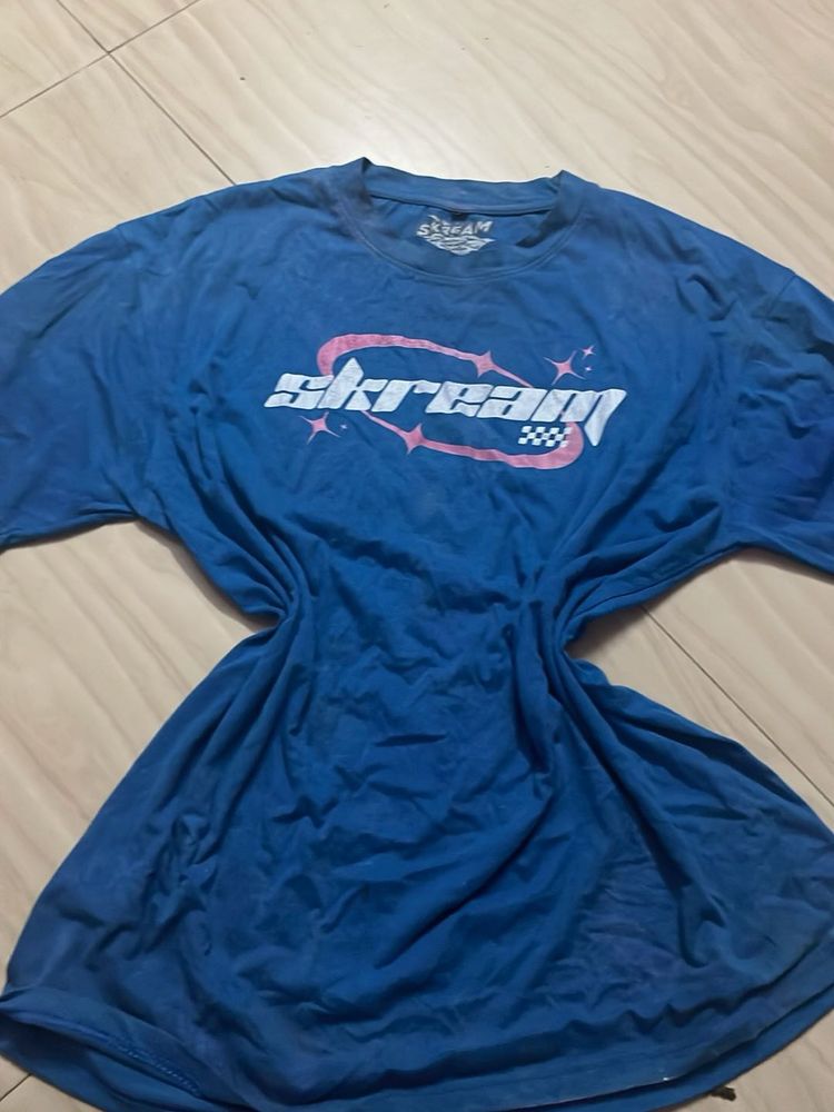 Blue Skream Graphic T-Shirt