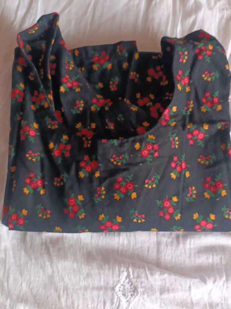 Floral Print Kurta