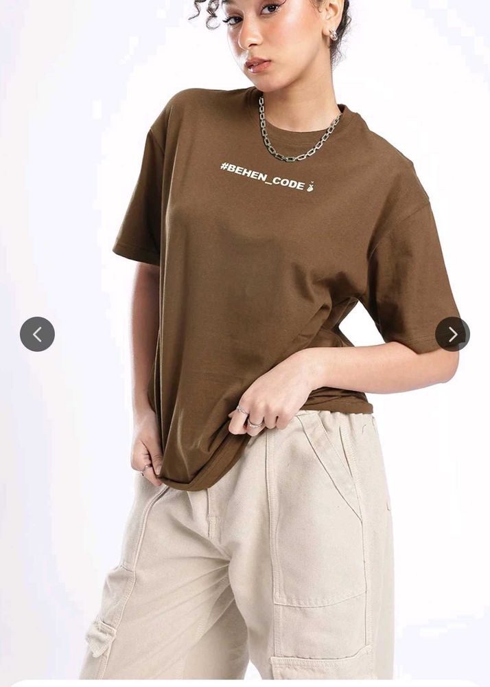 Brown Graphic T-Shirt