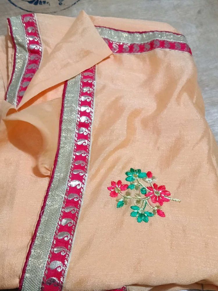 Elegant Embroidered Saree
