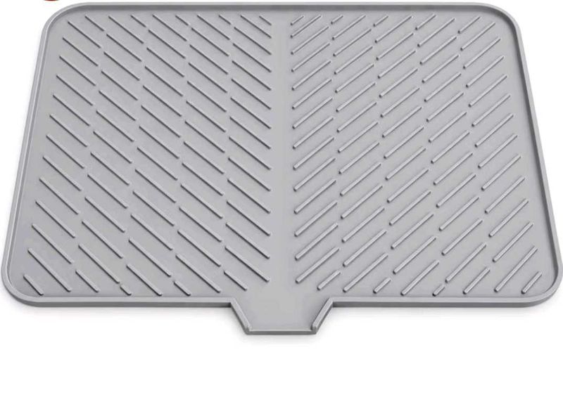 Grey Silicone Dish Drying Mat
