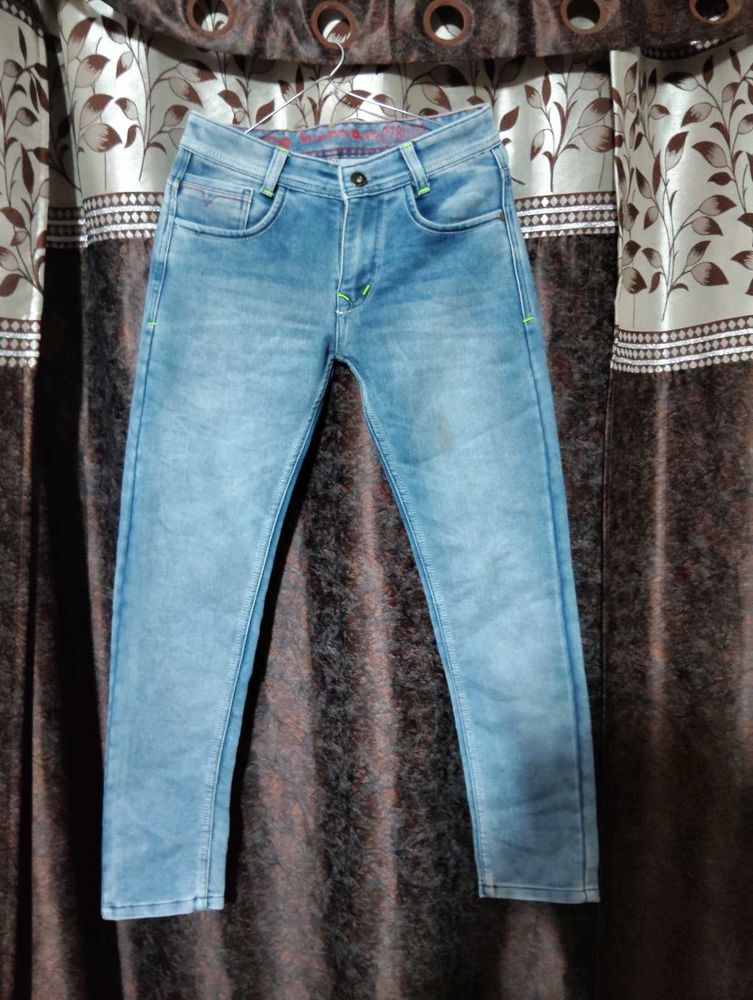 Men's Blue Wash Denim Jeans