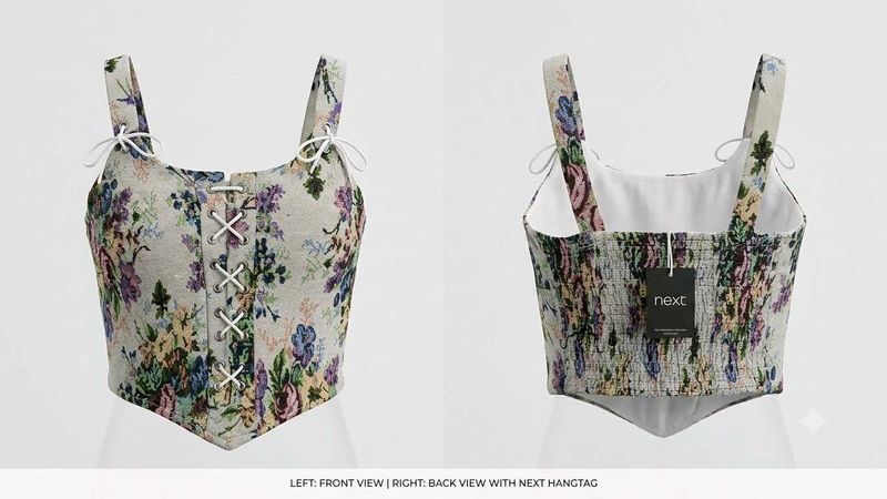 Floral Corset Top