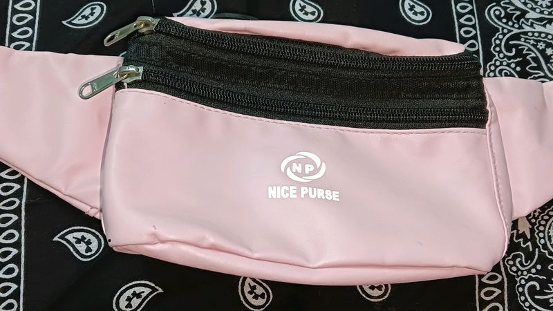 A Pink Colour Waist Bag