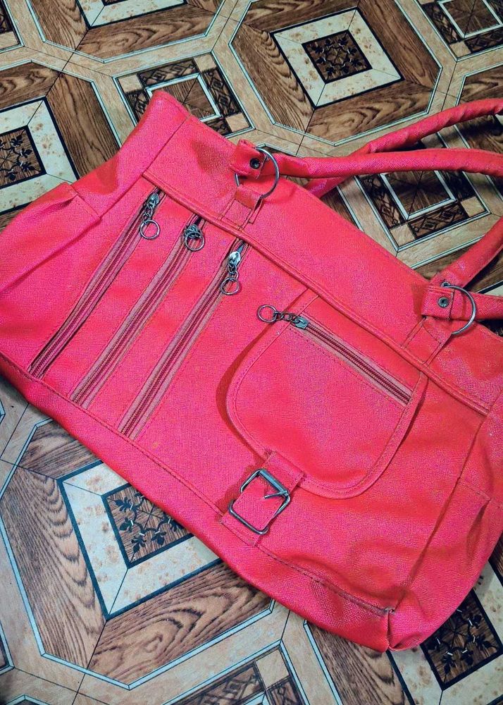Bright Red Tote Bag
