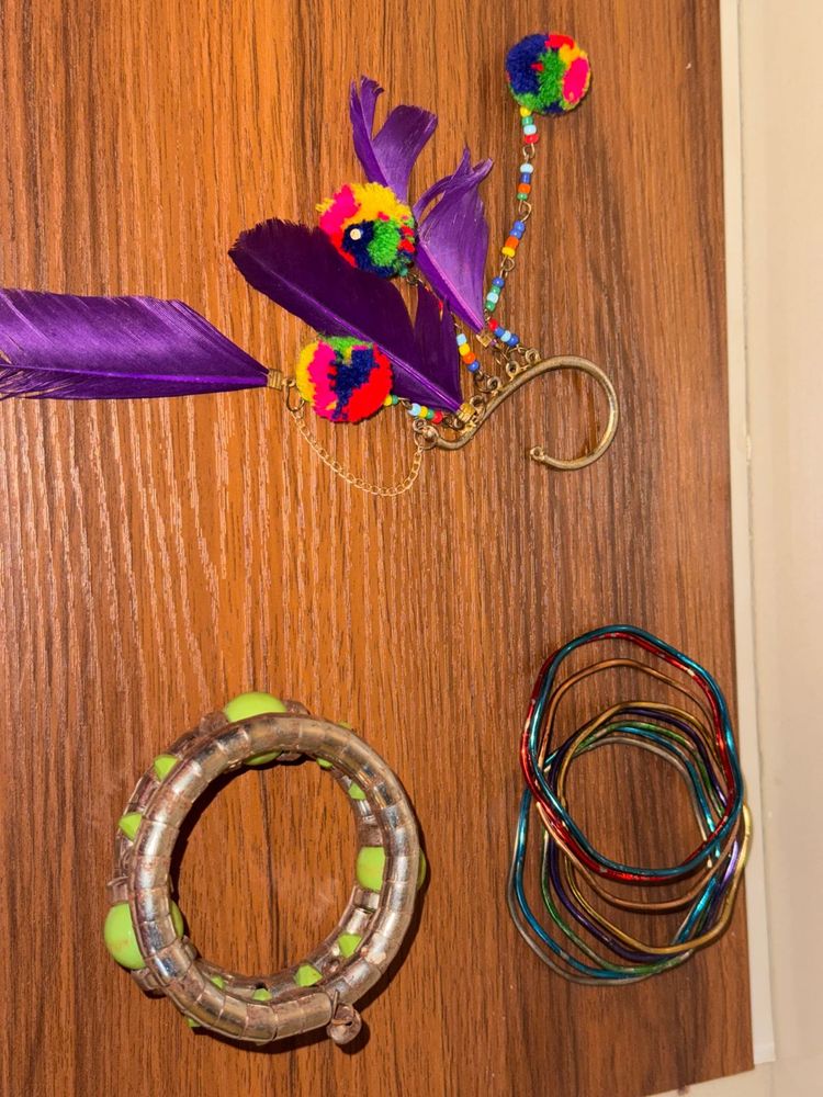 Funky Bangles and ear piece