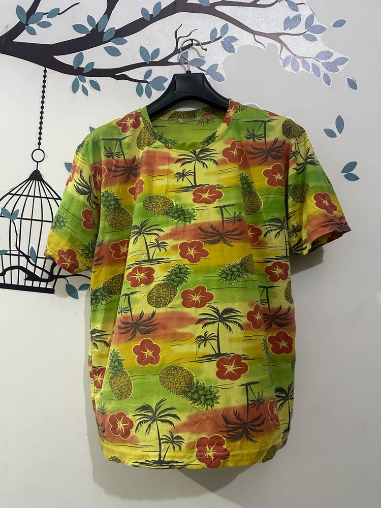 Hawaiian Print T-Shirt