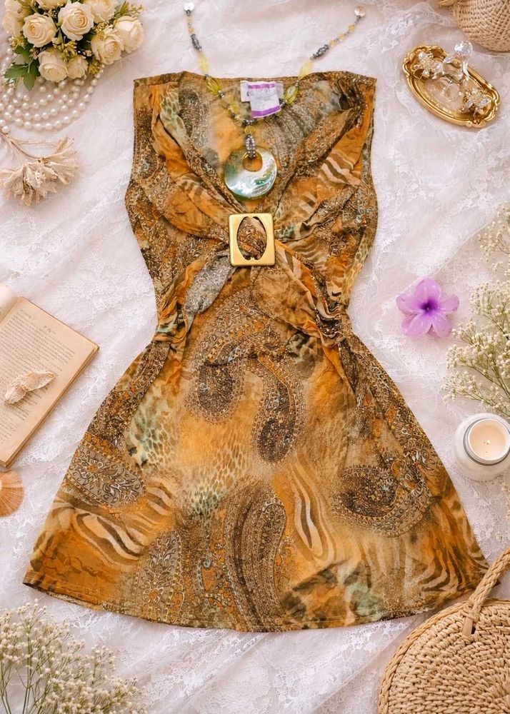 Boho Paisley Print vintage style Top