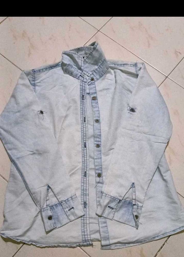 Light Wash Denim Shirt