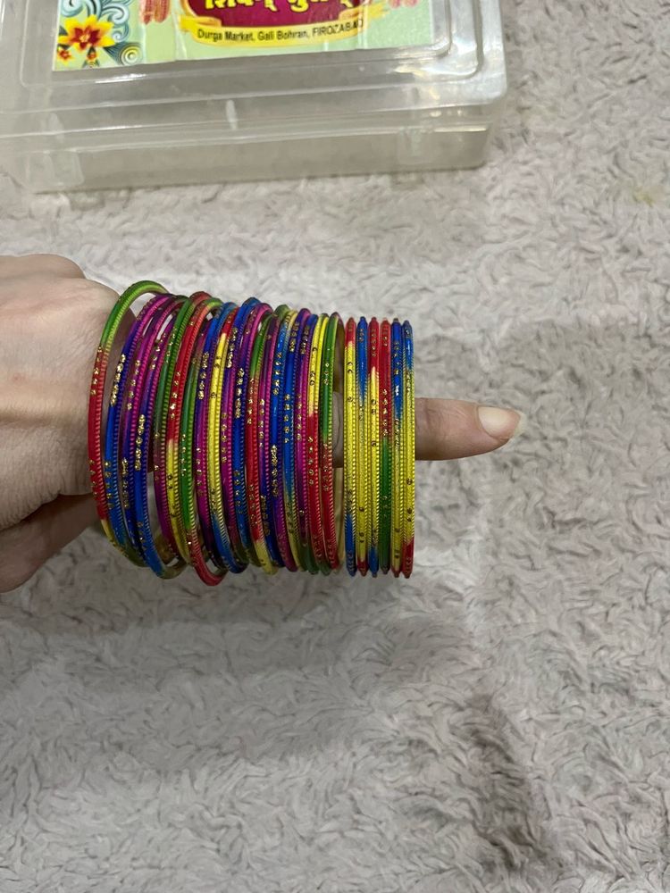 Vibrant Multicolor Bangles Set