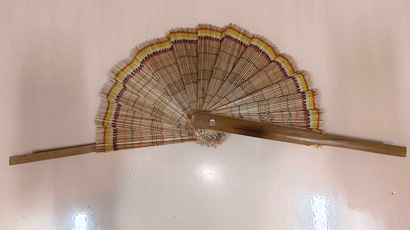 Antique Handmade Bamboo Fan