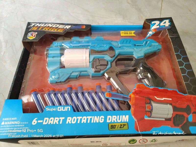 New Awesome Thunder Strike 6-Dart Rotating Drum