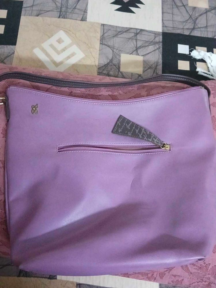 Lavender Shoulder Bag used and with wallet asfree