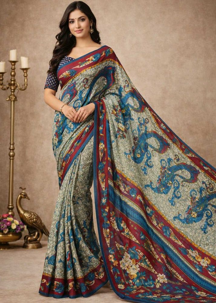 🇳🇿💫🎀Elegant Printed Saree
