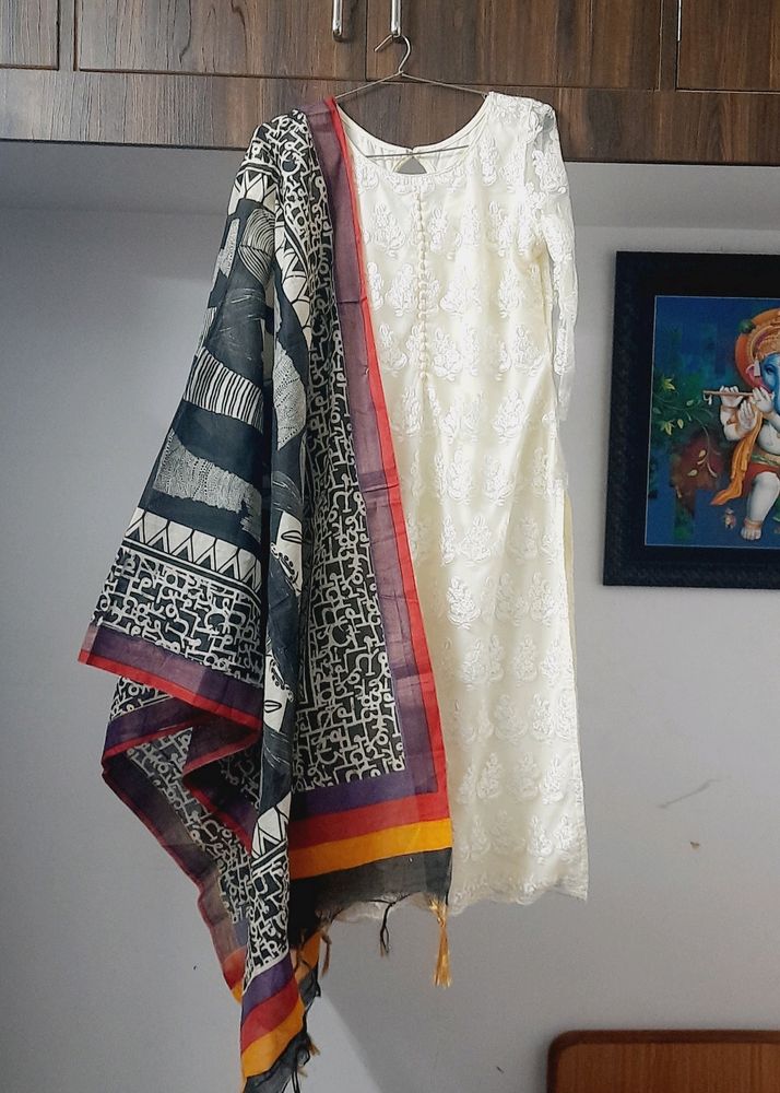 Chikan Embroidery Kurta