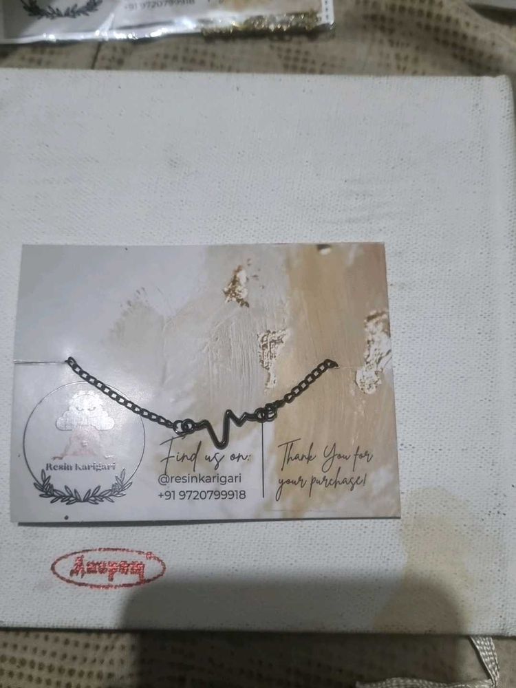 ECG Heartbeat Pendant Necklace