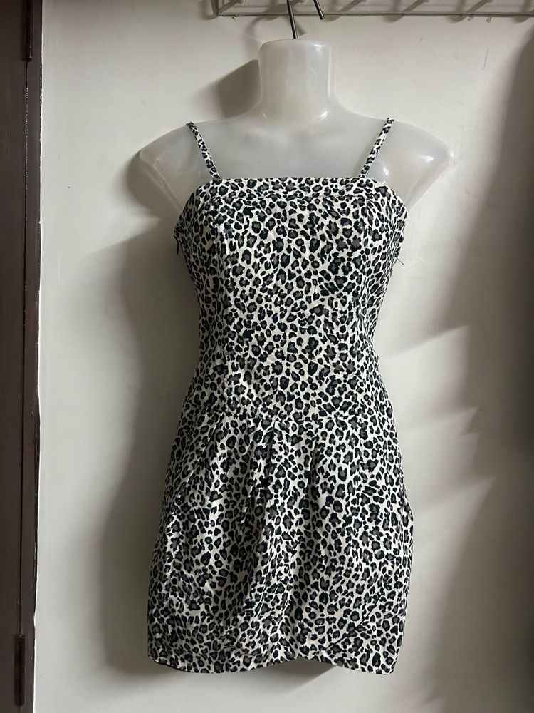 Leopard Print Mini Dress