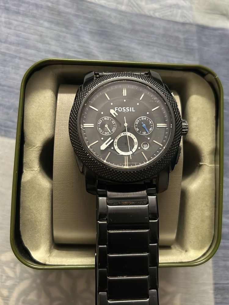 Fossil Black Chronograph Watch
