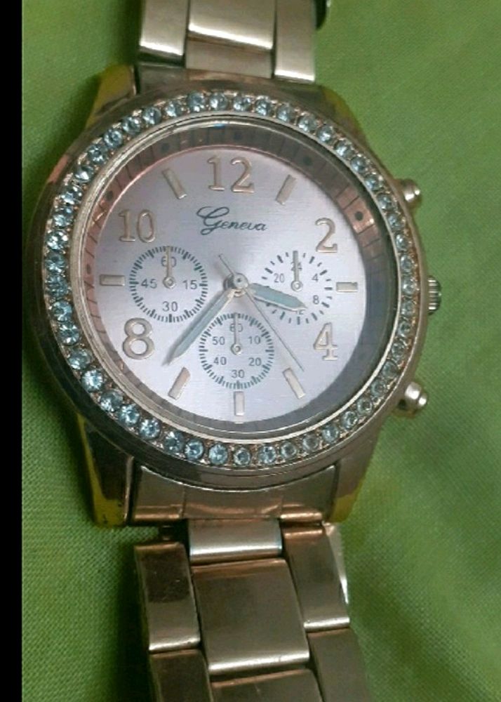 Geneva Rose Gold Ladies Watch