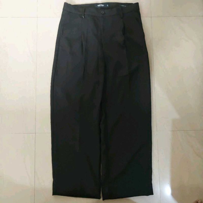 Classic Black Wide Leg Trousers