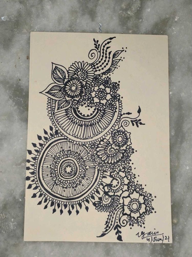 Handmade Mandala Design Artwork(set of 2)