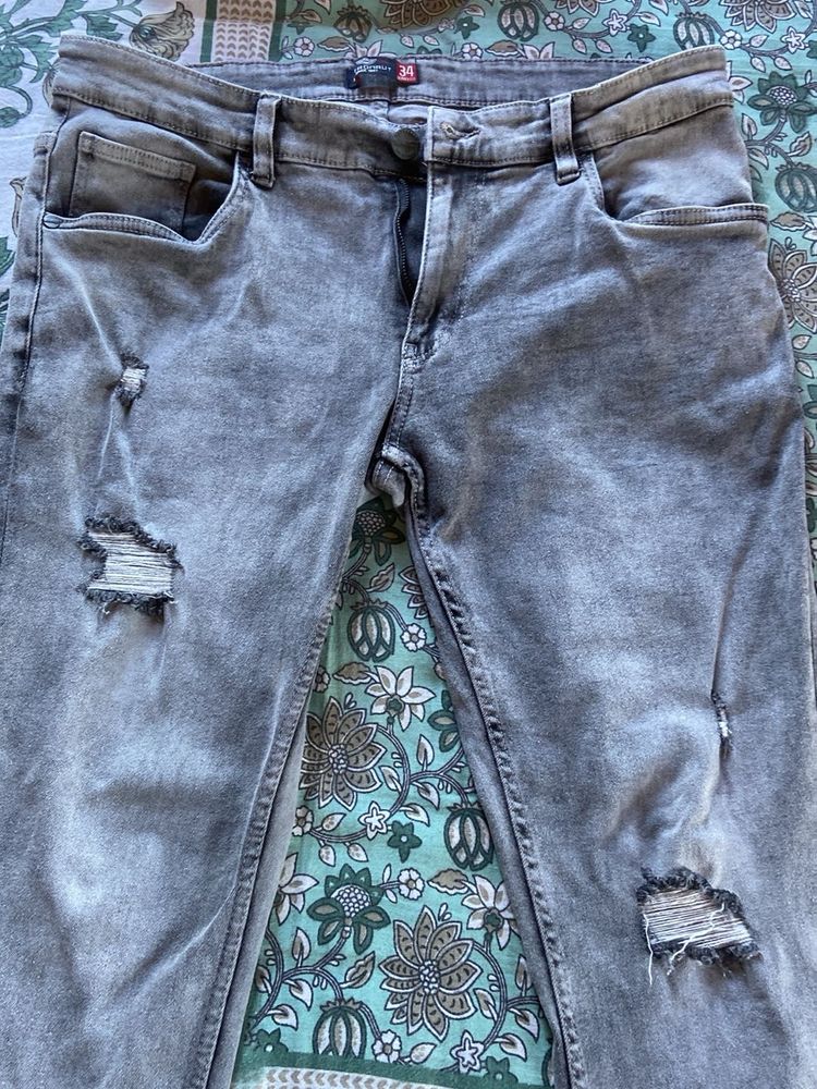 Metronaut Grey Skinny Denim Jeans