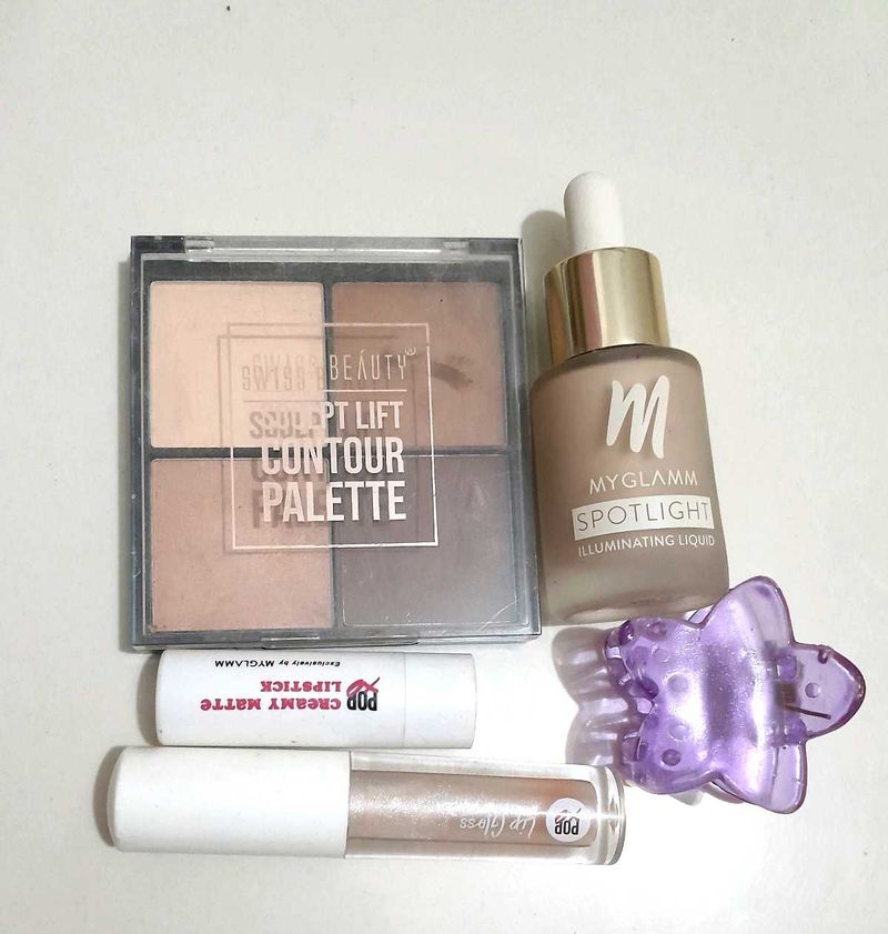 Makeup Bundle: Contour, Illuminator &amp; Lips