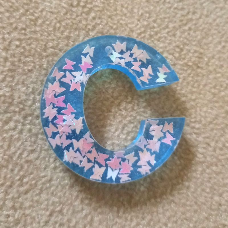 Blue Ocean Resin Keychain Collection