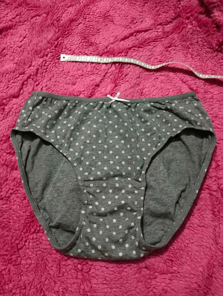 Gray Polka Dot Briefs