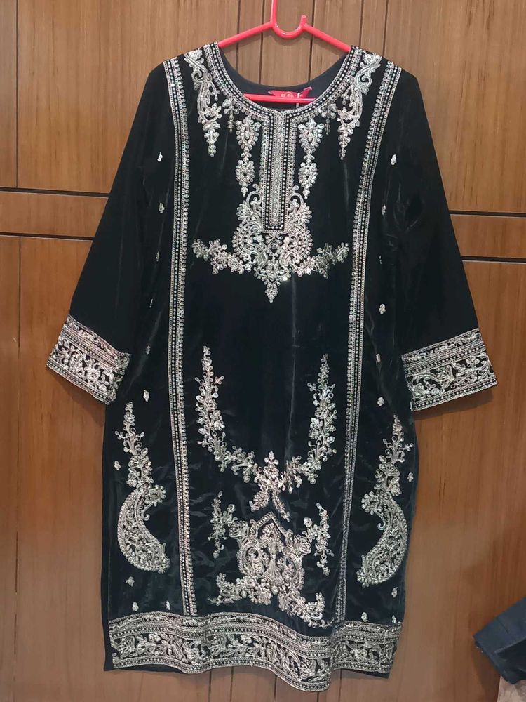 Beautiful Pakistani Velvet Suit