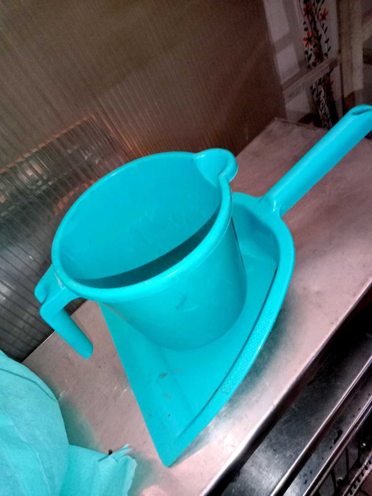 Blue Dustpan and Mug Set
