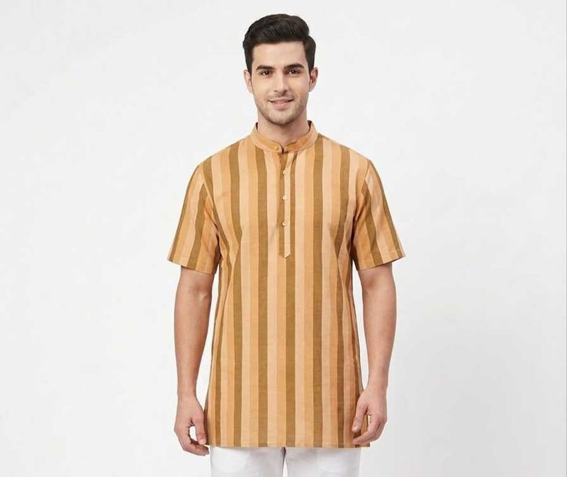 Men's Striped Kurta
