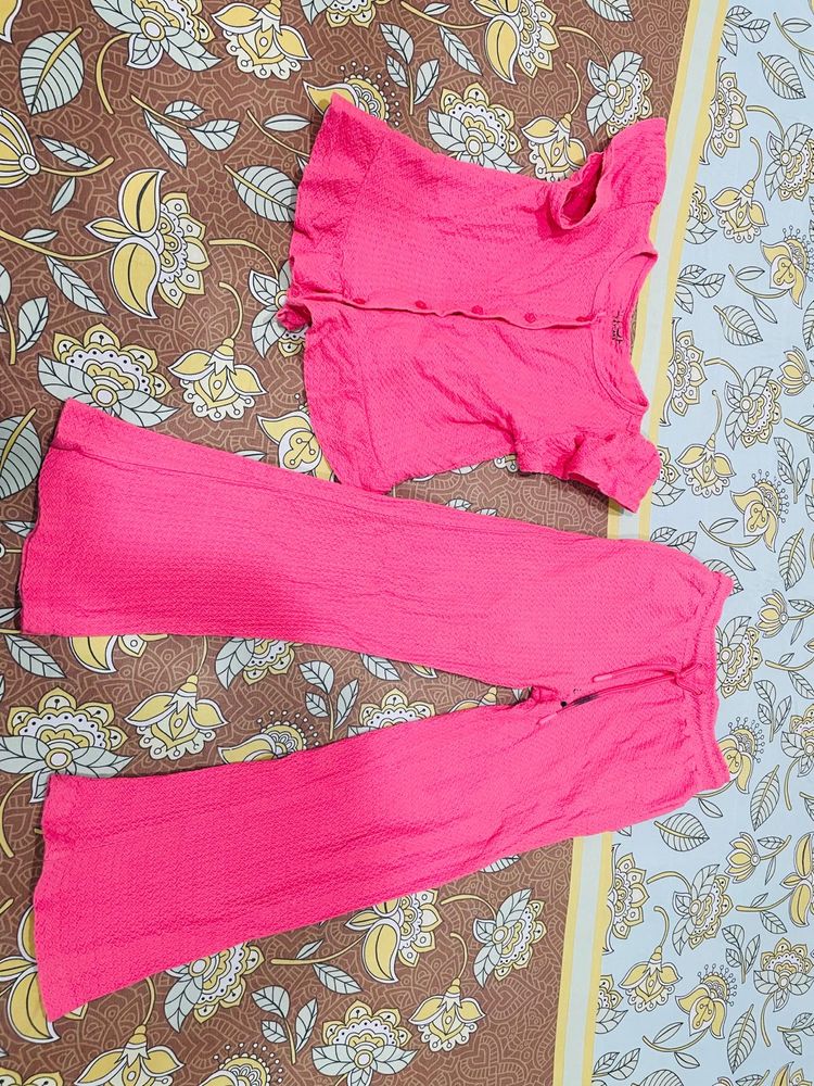purchased from shoppers stop Pink Textured Kurta S