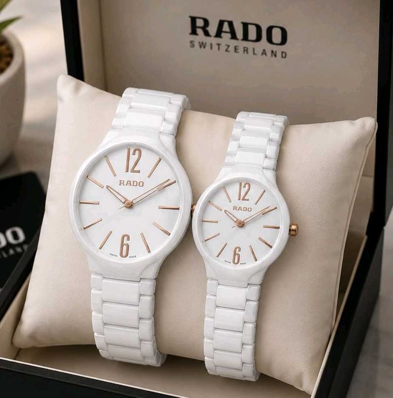 Rado Ceramic Couple Watches PREMIUM QUALITY AT SAL