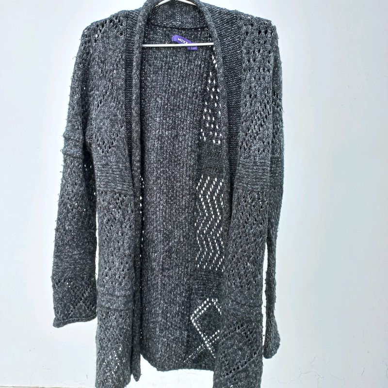 Grey Woolen Shrug