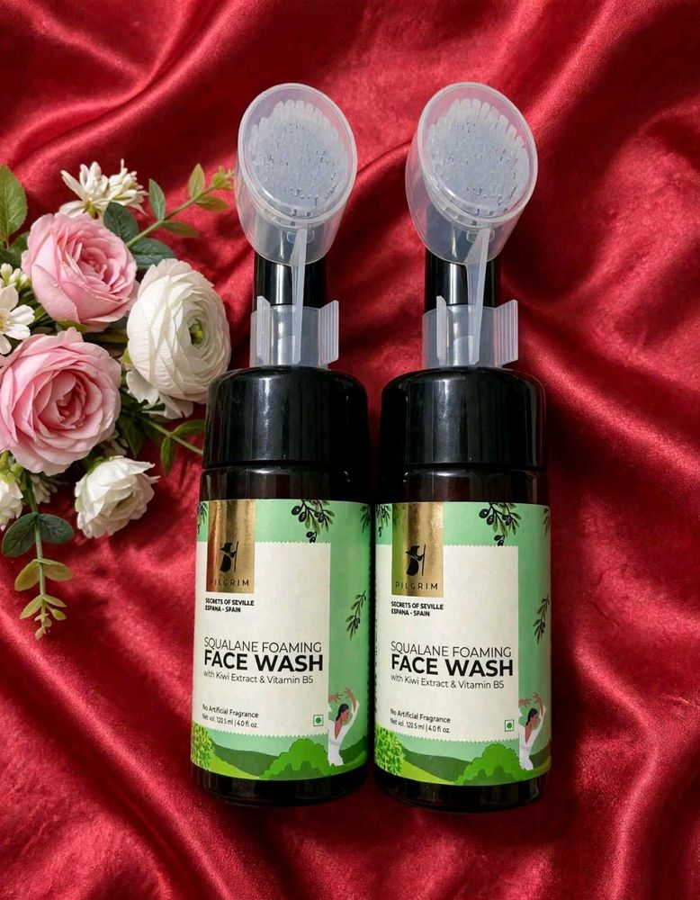 Pilgrim Squalane Foaming Face Wash pack of 2