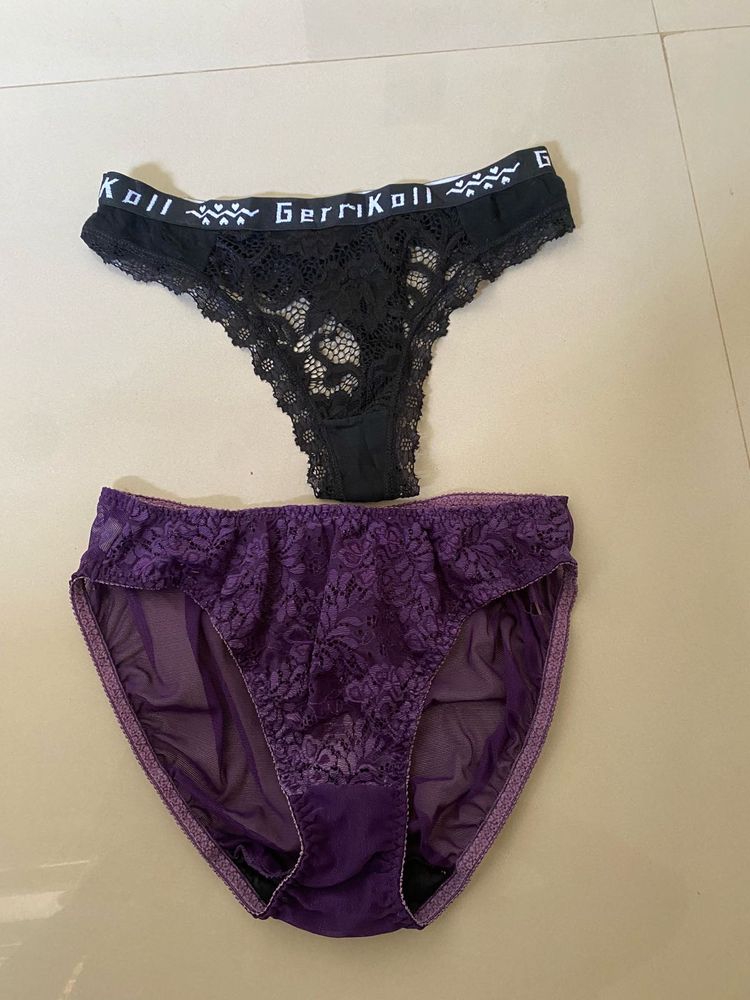 Lace Briefs Set