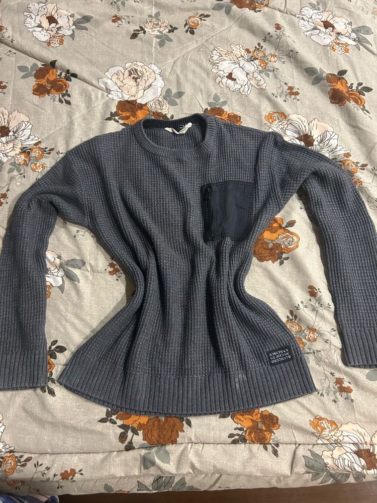 Stylish Gray Pullover Sweater for women
