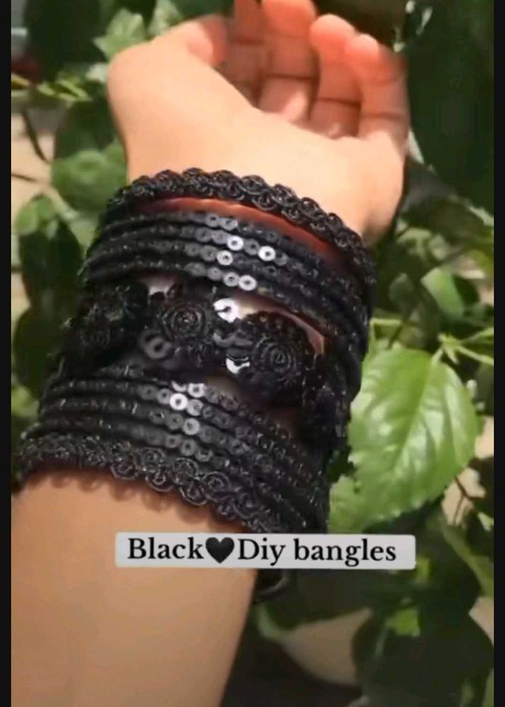 Handmade Black Bangles