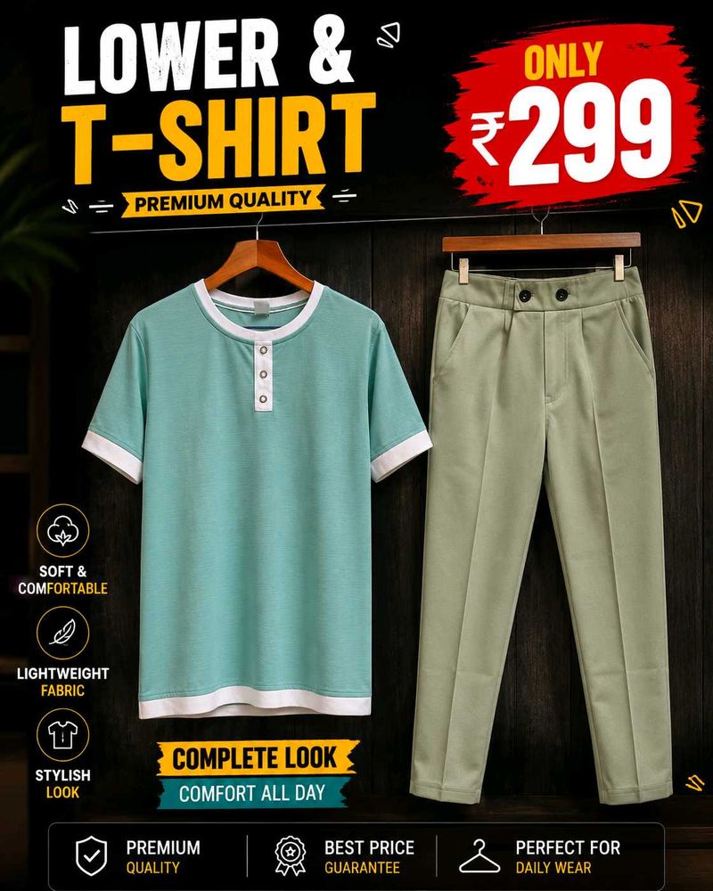 Men's Casual T-Shirt &amp; Pants Set